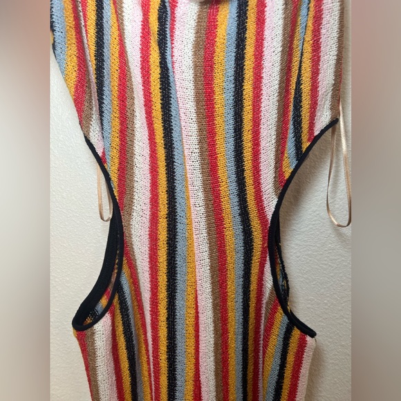 NWT ZARA Terrycloth Cut Out Stripped Jumpsuit - Picture 8 of 12